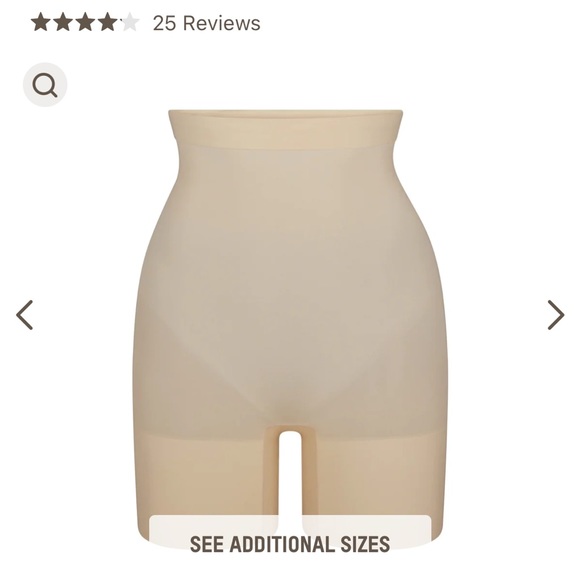 NWT Skims Everyday Sculpt Short Sand High waisted thigh length - Picture 1 of 3